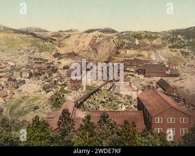 Homestake Mine, Lead, Lawrence County, South Dakota 1900. Stockfoto