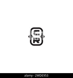 CR Line bold-Konzept in hochwertigem, professionellem Design, das auf allen Druckmedien gut gedruckt wird Stock Vektor