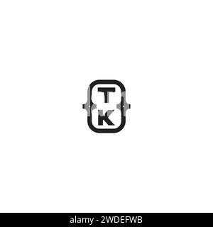 TK Line bold-Konzept in hochwertigem, professionellem Design, das auf allen Druckmedien gut gedruckt wird Stock Vektor