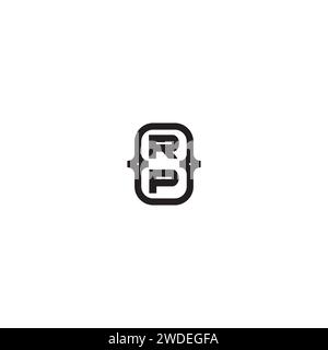 RP line bold-Konzept in hochwertigem, professionellem Design, das auf allen Druckmedien gut gedruckt wird Stock Vektor