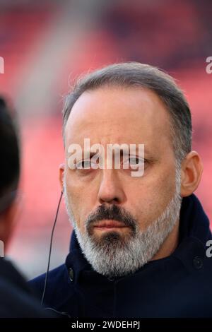 Freiburg, Deutschland. Januar 2024. #ht# beim Spiel der 1. FBL: 23-24: 18 Sptg. SC Freiburg - TSG 1899 Hoffenheim DFL-VORSCHRIFTEN VERBIETEN JEDE VERWENDUNG VON FOTOGRAFIEN ALS BILDSEQUENZEN UND/ODER QUASI-VIDEONann Credit: dpa/Alamy Live News Stockfoto