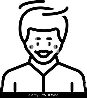 Symbol für Unschuldige, offen Stock Vektor