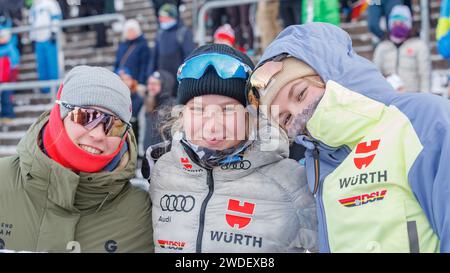 Oberhof, Deutschland. Januar 2024. Thüringer Langlauf-Nachwuchs, 20.01.2024, Oberhof (Deutschland), FIS Cross Country World Cup Oberhof 2024 Credit: dpa/Alamy Live News Stockfoto