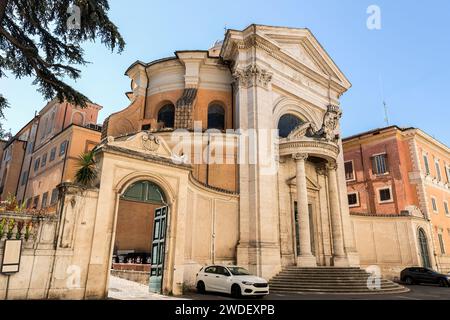 Religiöse Architektur in Rom, Provinz Latium, Italien. (Chiesa di Sant'Andrea al Quirinale) Stockfoto