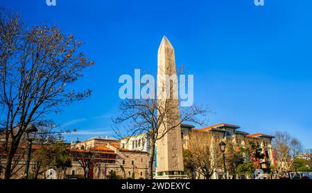 Der Obelisk von Theodosius, Pharao Thutmose III. Periode wieder errichtet im hippodrom von Konstantinopel Istanbul Türkei Stockfoto