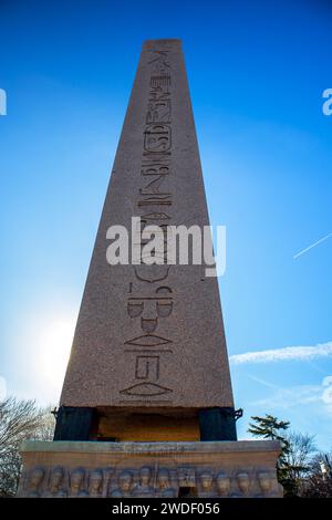 Der Obelisk von Theodosius, Pharao Thutmose III. Periode wieder errichtet im hippodrom von Konstantinopel Istanbul Türkei Stockfoto