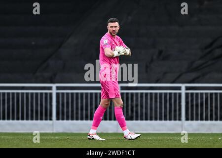 Richard O'Donnell von Blackpool während des Spiels der Sky Bet League 1 Bristol Rovers gegen Blackpool im Memorial Stadium, Bristol, Großbritannien, 20. Januar 2024 (Foto: Craig Thomas/News Images) in, am 20. Januar 2024. (Foto: Craig Thomas/News Images/SIPA USA) Credit: SIPA USA/Alamy Live News Stockfoto