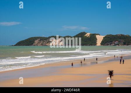 Ponta Negra Beach in Natal City, Brasilien Stockfoto