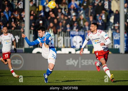 Brescia, Italien. Januar 2024. Andrea Papetti (Brescia Calcio) während des Spiels Brescia Calcio gegen FC Sudtirol, italienischer Fußball Serie B in Brescia, Italien, 20. Januar 2024 Credit: Independent Photo Agency/Alamy Live News Stockfoto