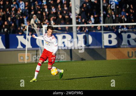 Brescia, Italien. Januar 2024. Riccardo Ciervo (Sudtirol) während des Spiels Brescia Calcio gegen FC Sudtirol, italienischer Fußball Serie B in Brescia, Italien, 20. Januar 2024 Credit: Independent Photo Agency/Alamy Live News Stockfoto