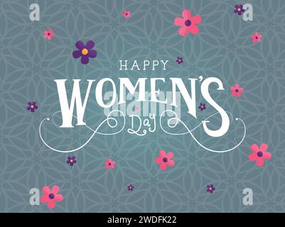 „Women's Day“-Schriftzug Stock Vektor