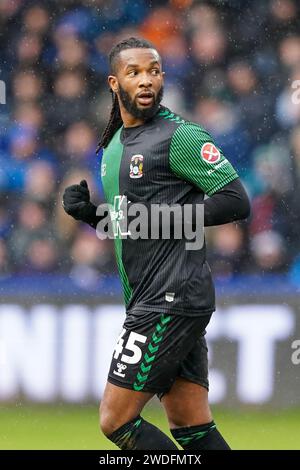 Sheffield, Großbritannien. Januar 2024. Coventry City Mittelfeldspieler Kasey Palmer (45) während des Sheffield Wednesday FC gegen Coventry City FC im Hillsborough Stadium, Sheffield, Vereinigtes Königreich am 20. Januar 2024 Credit: Every Second Media/Alamy Live News Stockfoto