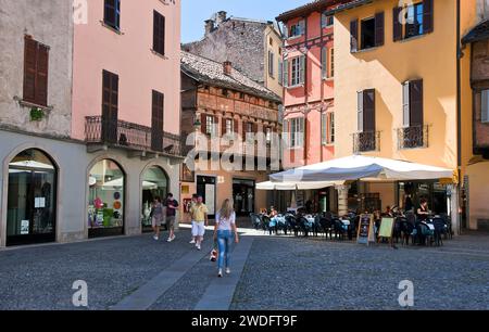 Italien, Lombardei, Como, Piazza San Fedele Stockfoto