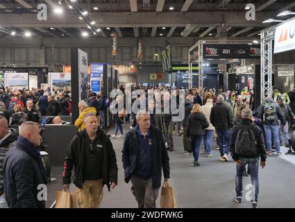 Menschen auf der Motor Bike expo Verona, Venetien, Italien Stockfoto