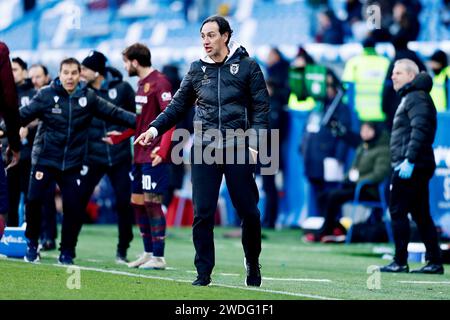 Reggio Emilia, Italien. Januar 2024. Alessandro Nesta (Reggiana) Fußball/Fußball : italienisches Spiel der Serie BKT zwischen AC Reggiana 1919 2-2 Como 1907 im Mapei Stadium - Citta del Tricolore in Reggio Emilia, Italien. Quelle: Mutsu Kawamori/AFLO/Alamy Live News Stockfoto