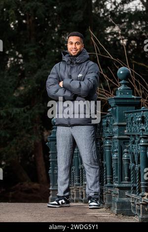 Amsterdam, Niederlande. Januar 2024. AMSTERDAM. 20-01-2024. Vondelpark. Porträt des Fußballspielers Pele van Anholt. Beschreibung: Pro Shots/Alamy Live News Stockfoto