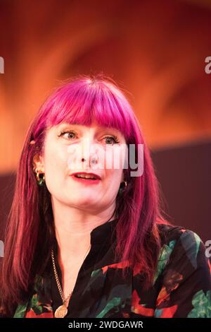 London, Großbritannien. Januar 2024. Sara Hyde, Vorsitzende der Fabian Society, spricht am Samstag, den 20. Januar 2024 in der Guildhall in London über die Fabian New Year Conference. Credit: Prixpics/Alamy Live News Stockfoto