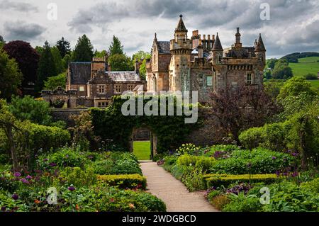 Abbotsford House in der Nähe von Melrose an der schottischen Grenze Stockfoto