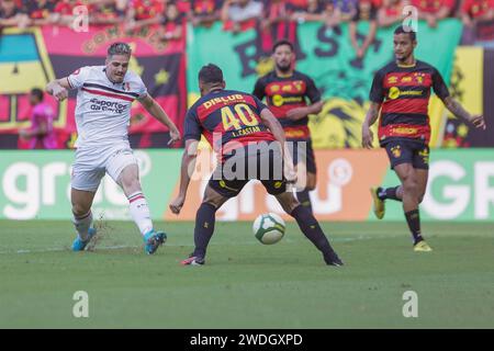 Recife, Brasilien. Januar 2024. PE - RECIFE - 01/20/2024 - PERNAMBUCANO 2024, SPORT (Foto: Rafael Vieira/AGIF/SIPA USA) Credit: SIPA USA/Alamy Live News Stockfoto