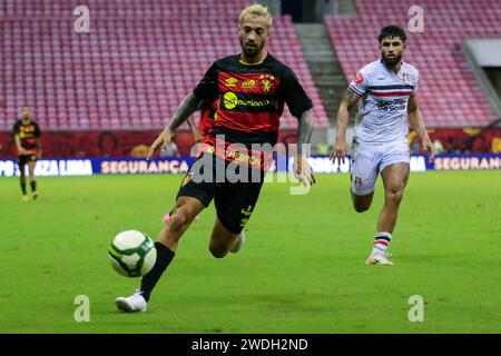 Recife, Brasilien. Januar 2024. PE - RECIFE - 01/20/2024 - PERNAMBUCANO 2024, SPORT (Foto: Rafael Vieira/AGIF/SIPA USA) Credit: SIPA USA/Alamy Live News Stockfoto