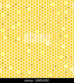 Nahtloses Wabenmuster. Handzeichnung. Nicht AI, Vektorillustration Stock Vektor