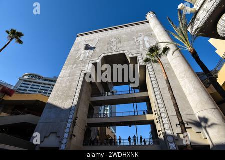 Das Babylon Gate in der Ovation Hollywood (ehemals Hollywood und Highland) Mall - Los Angeles, Kalifornien Stockfoto