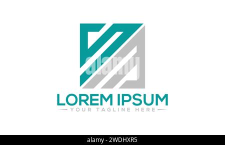 SM Letter Logodesign. Stock Vektor