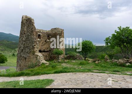 Alte Ruine in Osteuropa - Teil des Jvari-Klosters aus dem 6. Jahrhundert in Mzcheta Georgien Stockfoto