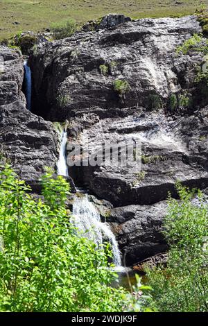 Wasserfall in Glen Coe, Schottland Stockfoto