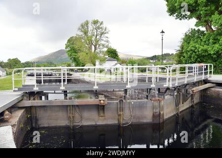 Abschnitt von Neptuns Treppe, in Banavie, Schottland Stockfoto