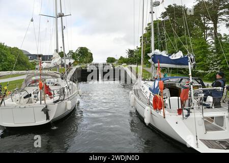 Abschnitt von Neptuns Treppe, in Banavie, Schottland Stockfoto