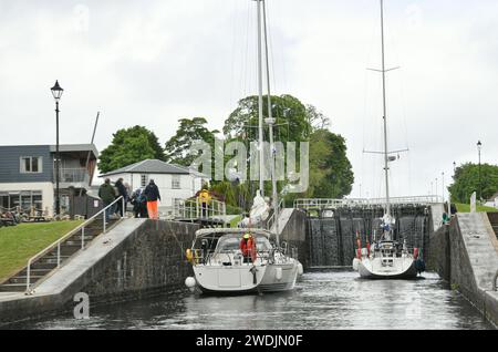 Abschnitt von Neptuns Treppe, in Banavie, Schottland Stockfoto