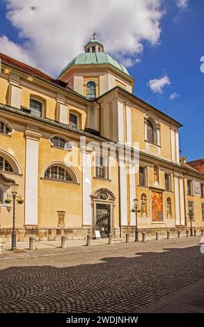 Kathedrale des Heiligen Nikolaus in Ljubljana. Slowenien Stockfoto