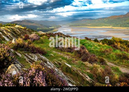 Mawddach River Mündung Im Snowdonia National Park In Der Nähe Der Stadt Barmouth In Wales, Großbritannien Stockfoto