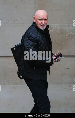 London, Großbritannien. Januar 2024. Sir Tom Hunter, schottischer Geschäftsmann, Unternehmer und Philanthrope, wird heute bei der BBC im Zentrum von London gesehen. Quelle: Imageplotter/Alamy Live News Stockfoto