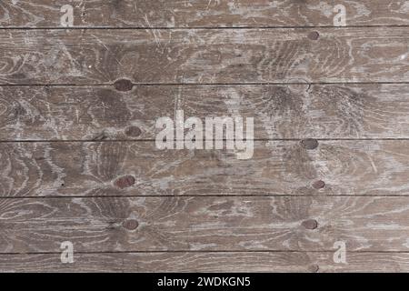 Holzdielen verwitterter Hintergrund strukturierte Holzoberfläche. Stockfoto