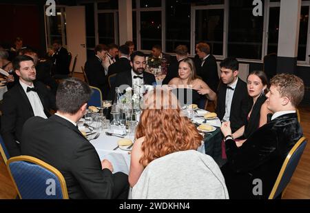 Richmond, Großbritannien. Januar 2024. Gäste während des London Scottish Football Club 2024 Burns Night auf dem Richmond Athletic Ground, Richmond, Großbritannien am 20. Januar 2024. Foto von Alan Stanford/Prime Media Images Credit: Prime Media Images/Alamy Live News Stockfoto