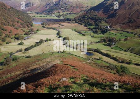 Brüder Wasser von den Hängen des High Hartsop Dodd im Herbst, im englischen Lake District Stockfoto