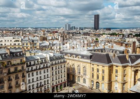 Paris und der Montparnasse-Turm aus dem Panthéon, Frankreich Stockfoto