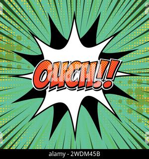 Vektorbild im Pop-Art-Stil von Bubble-Text Stock Vektor