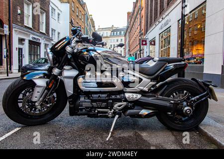 Ein 2.500 ccm Triumph Rocket 3r Motorrad Stockfoto