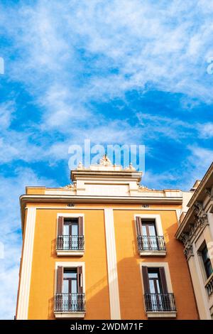 Traditionelle Architektur in Barcelona, Katalonien Stockfoto