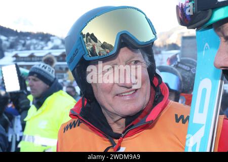 KITZBÜHEL, Österreich. , . FRANZ KLAMMER, Olympiasieger 1976 Innsbruck Downhill Kitz CHARITY Event - die KitzCharityTrophy 2024" am Rande des Herren-Downhill-Events der FIS Alpinski World Cup am 20. Januar 2024 in Kitzbühel, Österreich. HAHNENKAMM-SKI ALPINE Herren Abfahrtsrennen Wochenende, - Hahnenkamm Rennen, gebührenpflichtiges Bild - Foto: © Arthur THILL ATP Images (THILL Arthur/ATP/SPP) Credit: SPP Sport Press Photo. /Alamy Live News Stockfoto