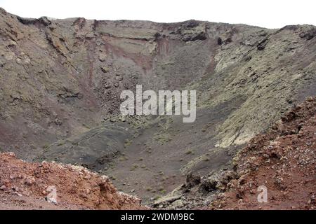 Blick auf den Timanfaya Nationalpark Lanzarote Kanarische Inseln Stockfoto