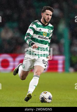 Celtic's Mikey Johnston in der vierten Runde des Scottish Cup in Celtic Park, Glasgow, Schottland. Bilddatum: Sonntag, 21. Januar 2024. Stockfoto
