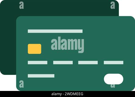 Isoliertes Symbol für Kreditkarten und elektronische Zahlungen Stock Vektor