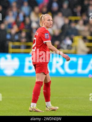 Emma Koivisto von Liverpool Women, während des FA Women's Super League Matches Manchester City Women vs Liverpool Women im Joie Stadium, Manchester, Großbritannien, 21. Januar 2024 (Foto: Cody Froggatt/News Images) Stockfoto