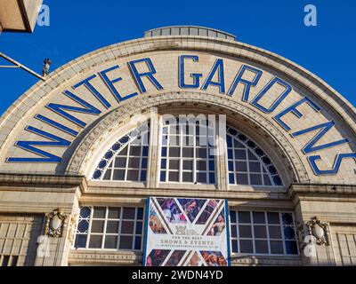 09.01.2024 Blackpool, Lancashire, Großbritannien. Winter Gardens Blackpool ist einer der größten Unterhaltungskomplexe Europas. Stockfoto