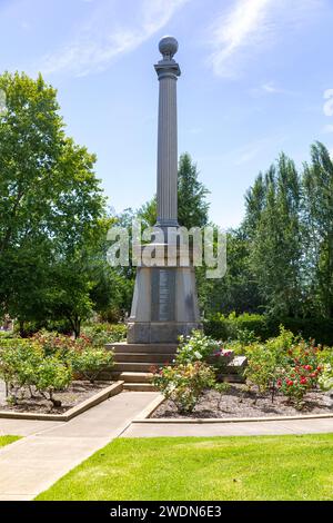 Mudgee, New South Wales, Australien, das Mudgee Region Fallen Soldiers war Memorial im Robertson Park, NSW, Australien, 2024 Stockfoto