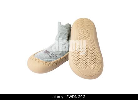 Atmungsaktive, leichte Babysocken für aktive Kindheit. Stockfoto